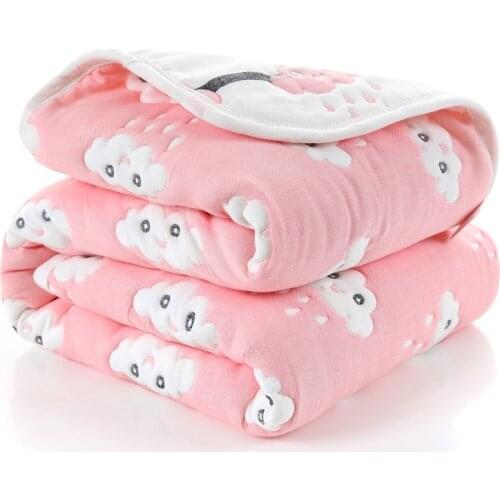 21 Designs 10 Layers Super Thick Muslin Baby Blanket Swaddle 110x110cm Newborn Baby Kids Children Swaddle Blankets for Beds