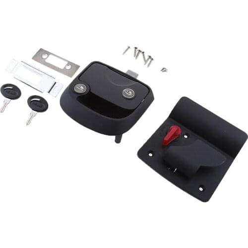 Heavy Duty RV Paddle Entry Door Lock Latch Handle Knob Deadbolt Camper Trailer