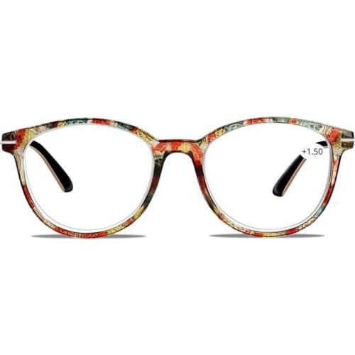 VANLOOK Spring Hinge Woman Reading Glasses For Men Round Frame Floral Cats Eye Presbyopic Glasses 1.5 2.0 2 3.5 4
