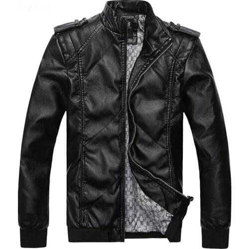 Spring New Fashion Slim Giacca Pelli Moto Uomo High Quality Stand Collar Vêtement Homme Cuir