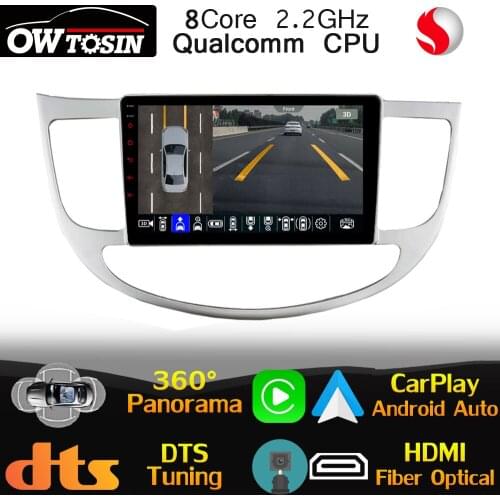 Qualcomm 8Core Android For Hyundai Rohens Genesis 2008-2013 Car Media GPS Radio 360 Camera HDMI CarPlay Head Unit Auto DSP WiFi
