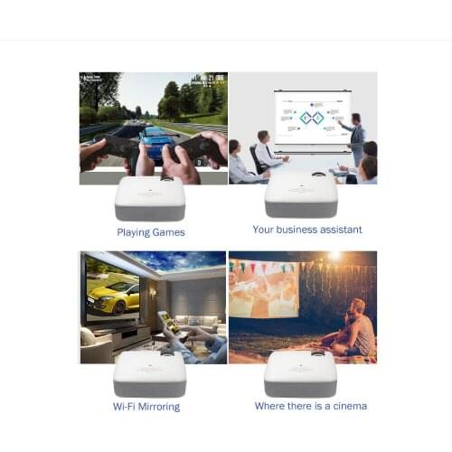 D40W WIFI LCD Projector High-Definition Manual Focusing Built-in Dual Speakers US /EU Plug 100-220V