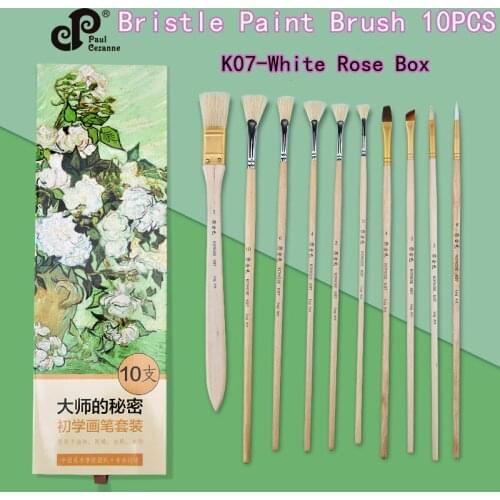 10 Pcs Art Paint Brushes Set Includes Carrying Case,for Kids, Artists, Acrylic,Oil, Watercolor and Gouache Painting Art Supplies