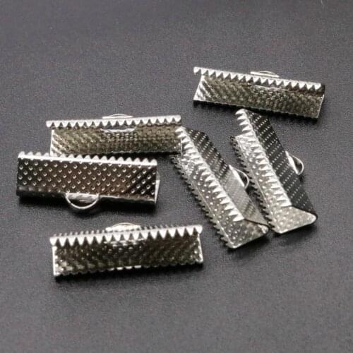 DIY Jewelry Accessories 18mm Toothed Iron Horse Buckle Horse Mouth Clip Leather Rope Clip Buckle Ribbon Buckle Webbing Rope Clip