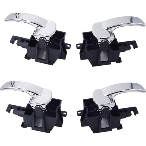 4x Door Handle Interior Front Rear Left Right for Nissan Pathfinder Navara D40 for Nissan Pathfinder 80670-4x02B 80671-4x02B