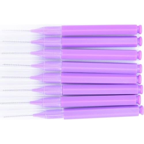 8Pcs/lot Push-pull Interdental Brush Orthodontic Dental Cleaning Brushes Adults Toothpick Dental Floss