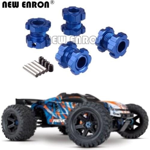 #8654 #7758 4Pc/Set Aluminum 17MM Splined Wheel Hubs Nuts For RC Crawler Car Parts Traxxas 1/10 E-Revo 2.0 VXL Brushless 86086-4