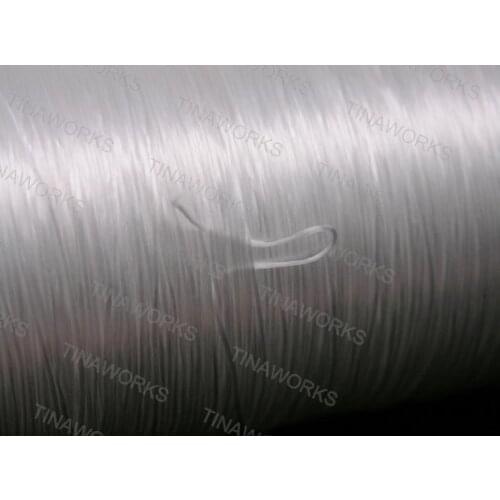 FREE SHIPPING 1pcs 1000Meters White Crystal Beading Elastic Cord Jewelry Findings