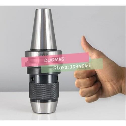 BT30 BT40 APU16 Range:1-16mm APU13 Integrated keyless self tight Drill chuck for milling lathe BT40 APU13 Range:1-13mm