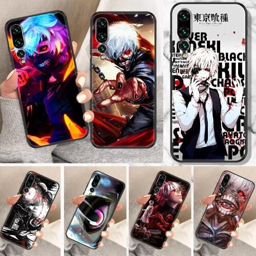 Tokyo Ghoul Anime Phone Case For Huawei P Mate P10 P20 P30 P40 10 20 Smart Z Pro Lite black trend shell fashion funda 3D prime