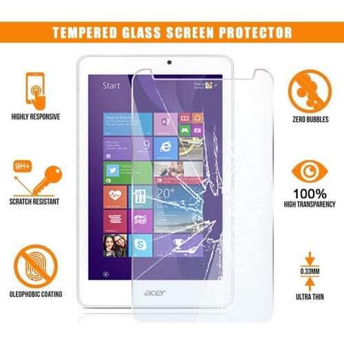 For Acer Iconia Tab 8 W1-810 8 Inch Full Tablet Tempered Glass 9H Premium Scratch Proof Anti-fingerprint Film Protector Cover