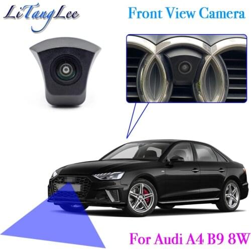 For Audi A4 B9 8W 2016~2021 Car LOGO Front View Camera Night Vision HD Waterproof Wide Angle Blind Spot Area Parking Camera