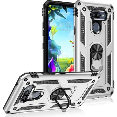 For LG K40S Case LG K53 Cover LG K22 Armor Rugged Military Shockproof Car Holder Magnet Ring Stand Phone Case K 22 53 40S
