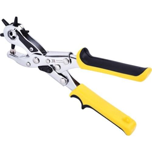 2-4.5mm Effortless Leather Belt Hole Punch Plier Eyelet Puncher Revolve Sewing Machine Watchband Strap Household leathercraft