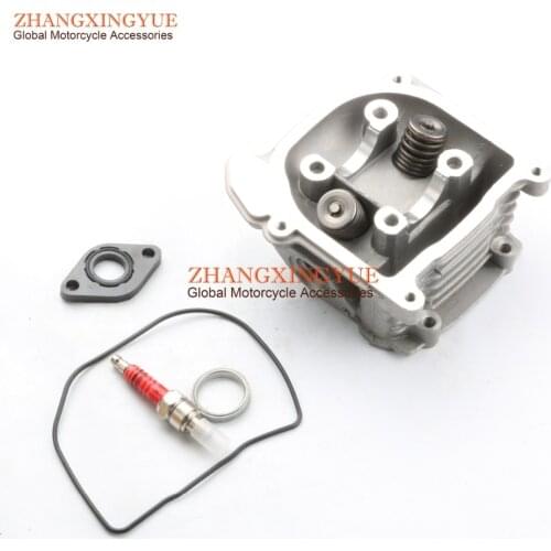 Cylinder Head Fully Assembled Non EGR 50mm 100cc Big Bore for GY6 100 139QMB With spark plug