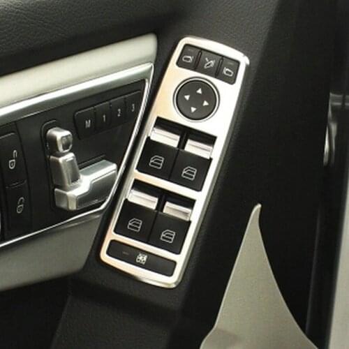 ABS Chrome Car Door Window Switch panel cover trim for BENZ1 A W176 B W246 C W204 E W212 CLA W117 CLS W218 GLK X204 W117 W166