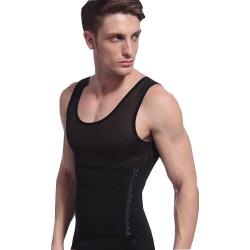 Men Slimming Vest Waist Cincher Tummy Belt Underwear Posture Corrector Abdomen Trimmer Male Corset Elastic Body Shapewear