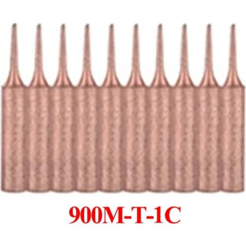 10Pcs Set 900M-T Soldering Tip Pure Copper Electric Iron Head Series Solder For Hakko Atten Aoyue Iron Station