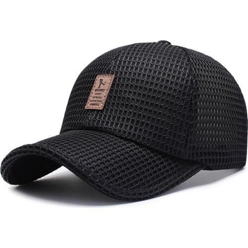 New mesh baseball cap adjustable cotton breathable sun caps fashion rebound hat men and women outdoor universal golf hats