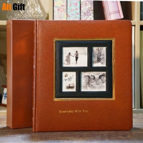 Creative 6-Inch Insert Album 500 Large-Capacity 6-Inch Photo Album Family Gathering Photo Album Christmas Gifts Hot Sale