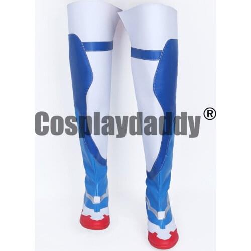 OW Game Angela Ziegler Long Cosplay Shoes Boots S008