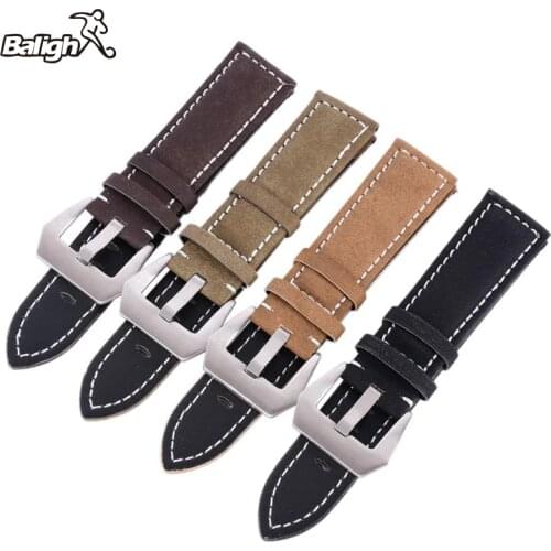 Newest Fashion Matte Leather Men Watch Band Women Watches Band Replacement Leather Watch Strap Wristwatch Belt 18-24mm