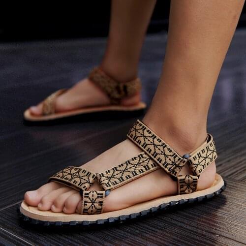 Summer Men Sandals Gladiator Beach Casual Shoes Man Outdoor Non-slip Flip Flops Men Slippers Lightweight Slides Sport Sandalias