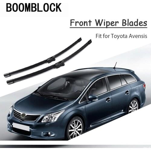 Car Windshield Rubber Front Wiper Blades Arm Kit For Toyota Avensis T250 T270 2018 2017-2003 Windscreen Original Accessories