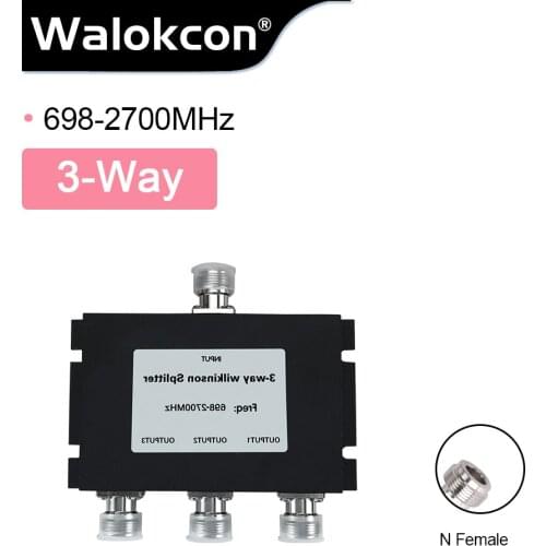 698mhz-2700mhz 3 way Power Splitter low loss Microstrip Power Divider For GSM 3G 4G Cell Phone Signal Booster Repeater