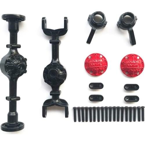 WPL Full Metal Spare Parts Front Axle and Rear Axle As OP Parts B14 B24 C14 C24 C34 (BlaCk)