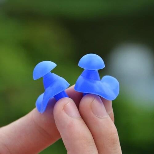 2pcs Earplugs Silicone Boxed Waterproof Soft Dust-Proof Ear Diving Water Sports Swimming Pool Accessories Adult