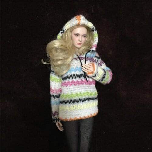 1:6 Female Soldier Model Clothes Handmade Beautiful And Fashionable Doll Sweater Coat F 12'' Ph Ud Jodoll Action Figure Sweater