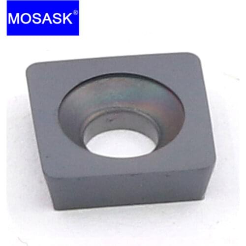MOSASK 10PCS Chamfer Mill Tool 45 Degree SDMB Stainless Steel Carbon Steel Metalworking CNC Milling Cutter Carbide Inserts