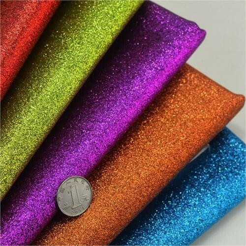 Bling Craft Patchwork Glitter PU Fabric 27*30cm for Wallpaper Covering tablecloth Bags Shoes DIY party Decoration Materials