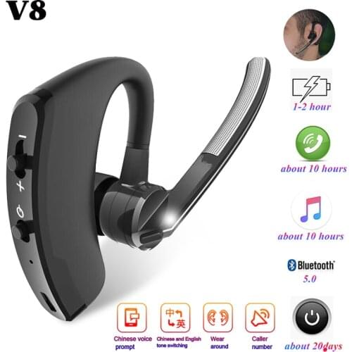 Bluetooth Handsfree Earphone Wireless Stereo Mic Audiophile Headphones Business Headset Earbuds For iPhone Samsung Huawei Xiaomi