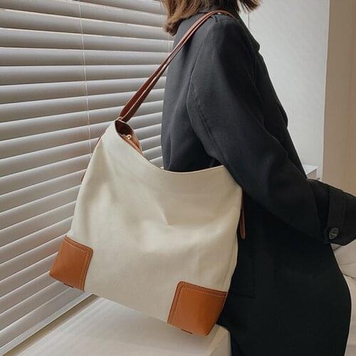 Big Canvas Shoulder Bag Luxury Large Capacity Handbags Women Bags Designer Ladies Casual Totes Top-Handle Bags Sac a Main