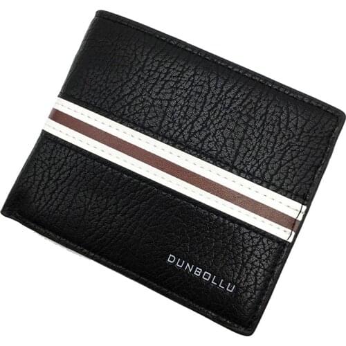 Brand PU Leather Men Wallet High Quality Short Men Wallet Women Money Purses Coin Bag Card Holder Pocket Carteira with Box