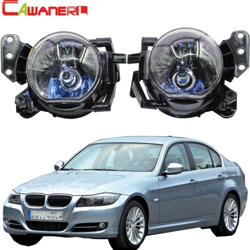 Cawanerl 2 Pieces Car 100W Halogen Fog Light Assembly DRL 12V For BMW E46 E90 E91 323i 325Ci 325i 328i 328xi 330Ci 330i 335i