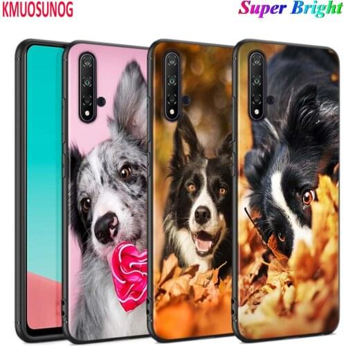 Black Cover Border collie dog for Huawei Nova 5 3i P Smart Z Plus 2019 P30 P20 Pro P10 P9 P8 Lite Plus Phone Case