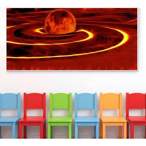 Cosmic Space Earth Planet Poster Home Decor Wall Art Galaxy Starry Sky Canvas Painting Picture Printed Modern Home Decoration