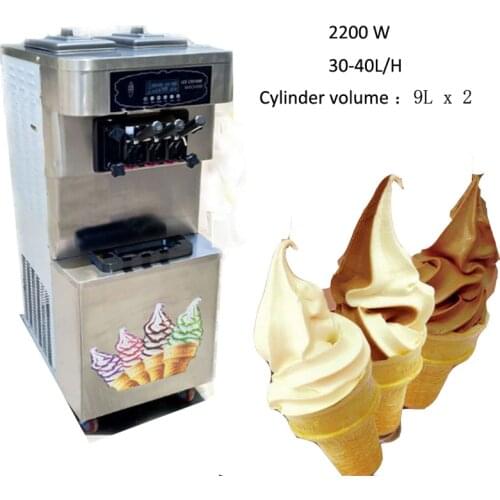 Commercial Soft Ice Cream Machine Sweet Cone Ice Cream Maker Yogurt Ice Cream Machine