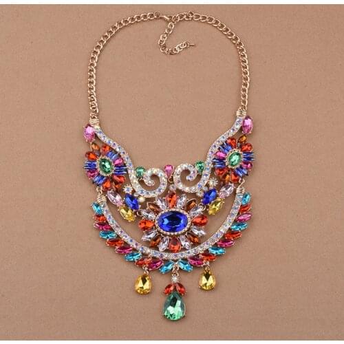 Colorful Resin Bubble Bib Statement Necklace Bohemian Chunky Collar Jewelry Luxury Bridal Acrylic Pendants Necklaces