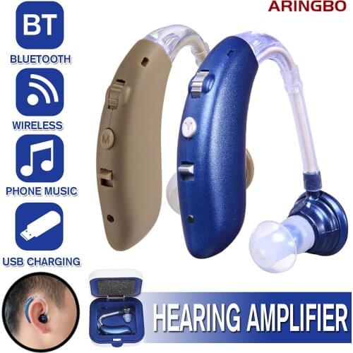 Best USB Hearing Aid with Charger Medical Ear Apparatus Volume Control Adjustable Tone Deaf Equipment Free Shipping
