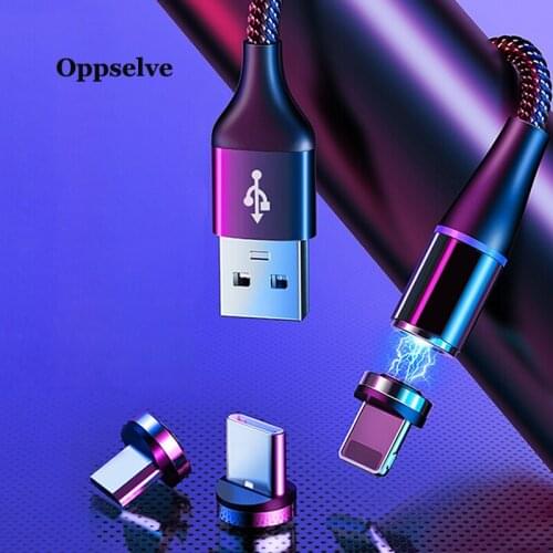 5A Quick Magnetic Charger 3.0 4.0 Micro USB Cable for iPhone 11 Samsung Xiaomi Fast Magnetic Phone Charging Cord Type C Cable