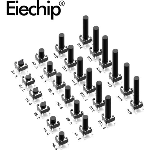 Micro Switch Tact switch 6x6mm DIP 4pin ,For Phone Computer TV Toys Home use Button Repair Switch