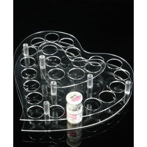 Multifunction stand jewelry antique ornaments heart shaped glasses bottle display contact lenses holder acrylic