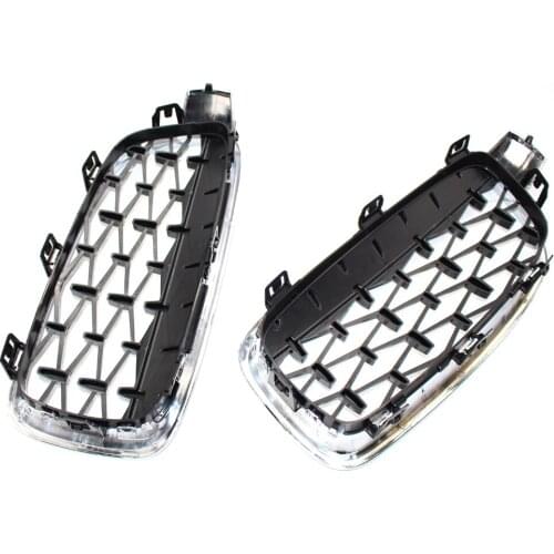 Plated meteor ABS plastic Trim Grill Car modified Diamond Grille Racing Grills for BMW 3 Series F30 F35 2012-2017