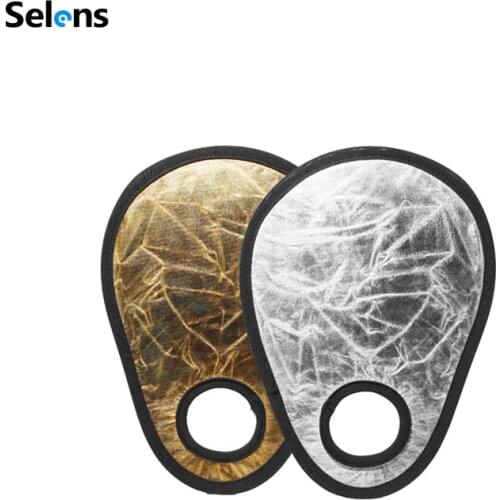 Selens 30cm 12in Gold Silver 2in1 Light Collapsible Portable Photo Reflector Fotografia Photography Accessories
