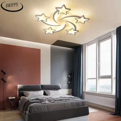 Creative Meteor Shower Room Lights Nordic Style and Personality Led Ceiling Lamp Simple Modern Art Bedroom Lamps