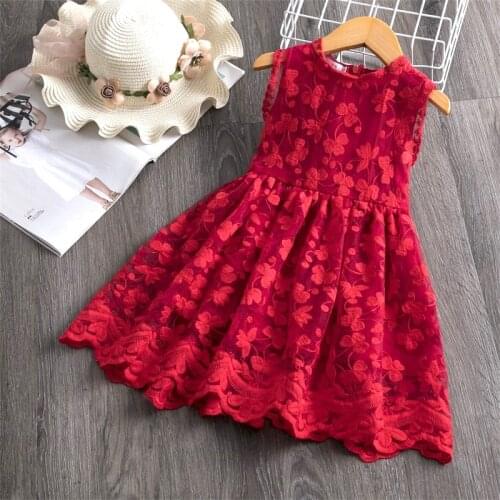 2021 Summer Girls Mesh Tulle Dress Kids Dresses for Girls 3-8 Year Formal Wedding Events Gown Flower Girl Dress Birthday Party